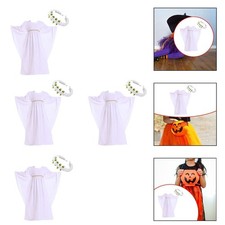 Costume d'ange pour fille, tenue de jeu de rôle, robe blanche avec