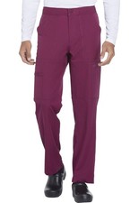 Dickies Dynamix Men Scrubs Pant Zip Fly Cargo DK110T, Size: XS Tall, Wine