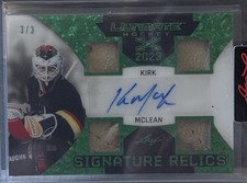2023 Leaf Signature Game Used Relics Kirk McLean #3/3
