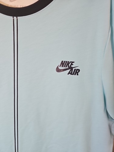 🔥NIKE AIR Dip Dye Foam MEN'S T-Shirt WHITE & BLUE STYLE AA8669-102 SIZE SMALL - Picture 2 of 8