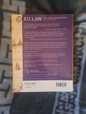 EU Law : Text, Cases, and Materials by Paul Craig and Grainne de