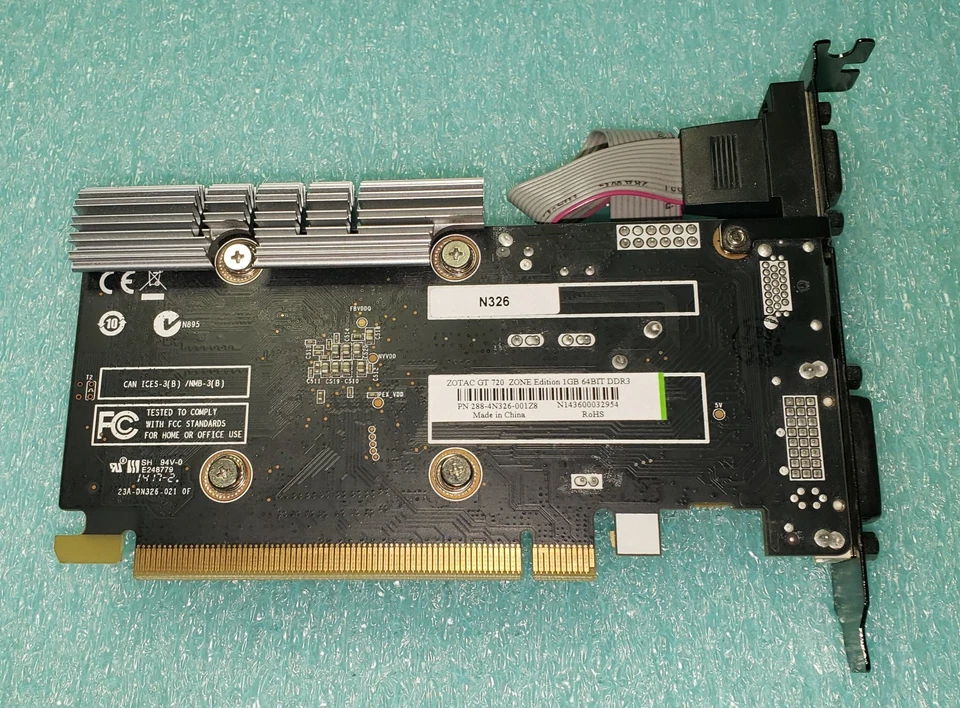 Zotac GT 720 ZONE Edition 1GB 64BIT DDR3 Graphics Card - Image 2 of 4