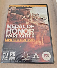 NEW & SEALED Medal Of Honor Warfighter Ltd Ed PC-DVD Rom Game