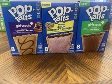 New Pop-Tarts Lemon Blueberry Crumble, Girl Scout Coconut Caramel  & Thin Mints