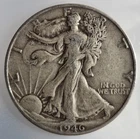 1946-D Walking Liberty Silver Half Dollar | Denver | Choice VF/XF