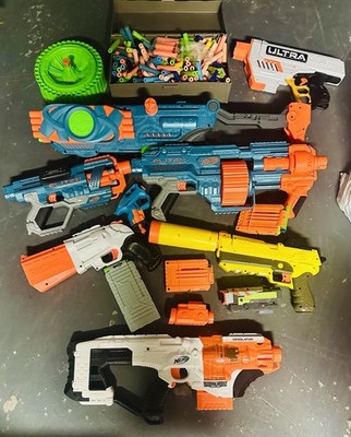 Nerf Gun Lot with Ammo Darts and Attachments Toy-Guns SEND OFFERS 