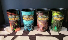 Cup SET of 4 32 OZ X4 WORLD OF WARCRAFT Blizzard AM PM Exclusive NEW UNUSED