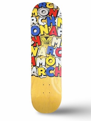 Monarch Project Skateboard Deck Graphic Art Design Yellow Blue