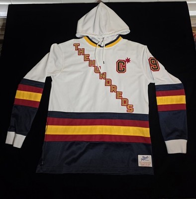 The Hundreds Hoodie Mens Small Hockey Jersey Captain 99 Stripe. See Pics