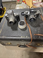 2 Exakta Ihagee Dresden 1950s Cameras With Carl Zeiss Lenses