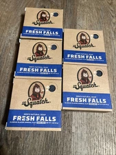 X5 Dr. Squatch Men's Natural Bar Soap 5oz Each FRESH FALLS Zero Grit