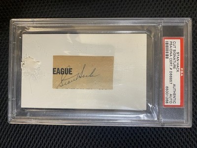 Stan Hack Signed Autographed PSA  COA Cubs Legend