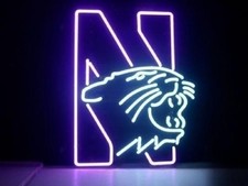 Northwestern Wildcats LED Neon Sign Light Lamp Man Cave Bar Wall Decor