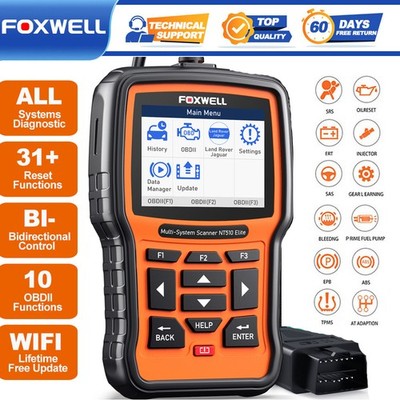 Foxwell NT510 Elite For GM All System Bidirectional Scan Tool OBD2 Reset