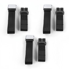Early Cars 1933 - 1934 Airplane 2pt Black Lap Bench Seat Belt Kit - 3 Belts 