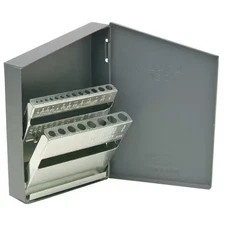 Huot 10450 Drill Bit Case, Jobber Length, Steel