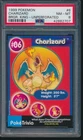 PSA 8 CHARIZARD 1999 POKEMON BURGER KING UNPERFORATED #6 PokeTrivia NM-MINT