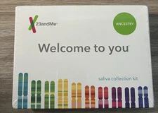 23 And Me Ancestry Saliva Collection Kit Expired 8/19/2021 Factory Sealed