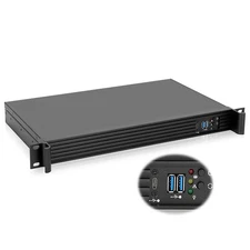 1U Rackmount Server Chassis 9.84 Depth Support Mini-itx M/B only