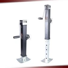 NEW 7000lbs Heavy-Duty Square Trailer Jack Sidewind Drop Leg 15" Travel Weld-On