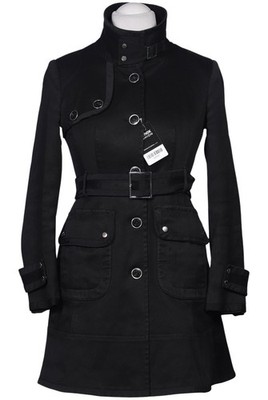 Karen Millen Mantel Damen Jacke Parka Gr. 40 Baumwolle Schwarz #8a9b9ts
