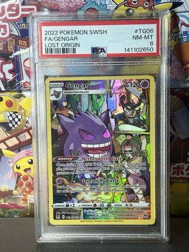 Pokemon Gengar TG06/TG30 Holo Lost Origin PSA 8 Trainer Gallery