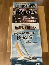 Walter Foster -Vintage How To Draw/Paint Lot of 5 Books