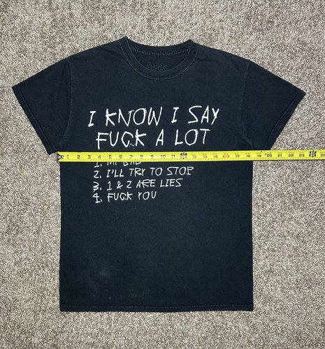 Spencer’s Men’s T-Shirt GRAPHIC Print Tee Black S/S Crew Neck Size S - Picture 19 of 22