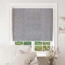 NEW JOYDECO TOTAL BLACKOUT ROMAN SHADE LIGHT GRAY 35” W x 75” L CORDLESS