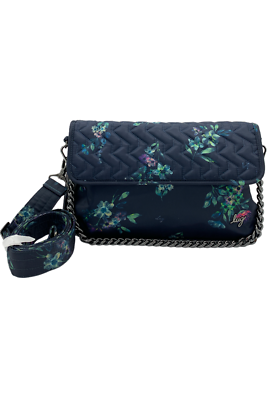 Lug Quilted Crossbody with Chain and Strap Soar Bouquet Blue 