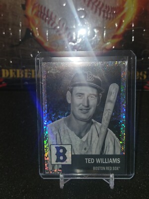 Ted Williams 2022 Topps Chrome Platinum Anniversary 89 Black White 