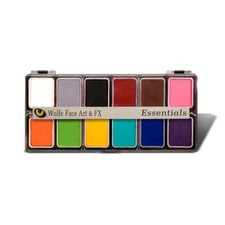 Wolfe 12 Color Face Paint Palette Professional Body Paint Set Essentials