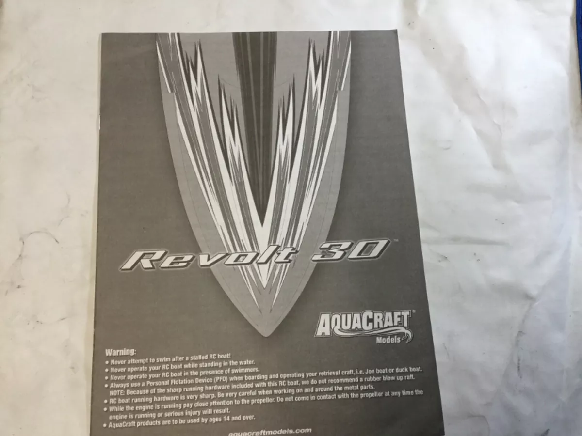 AQUACRAFT REVOLT 30 INSTRUCTION MANUAL