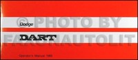 1969 Dodge Dart Owners Manuell 69 Operator FüHrung Buch Swinger Gt GTS Eigener