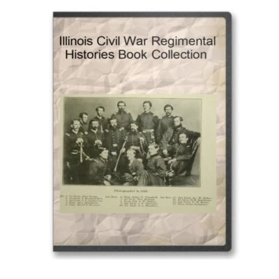 Illinois Civil War Regiment Infantry Union History Genealogy 44 Book Set - C527
