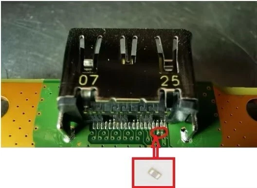 10 Stück!!! Playstation 5 PS5 HDMI Port Buchse SMD Bauteil Ersatz Kondensator