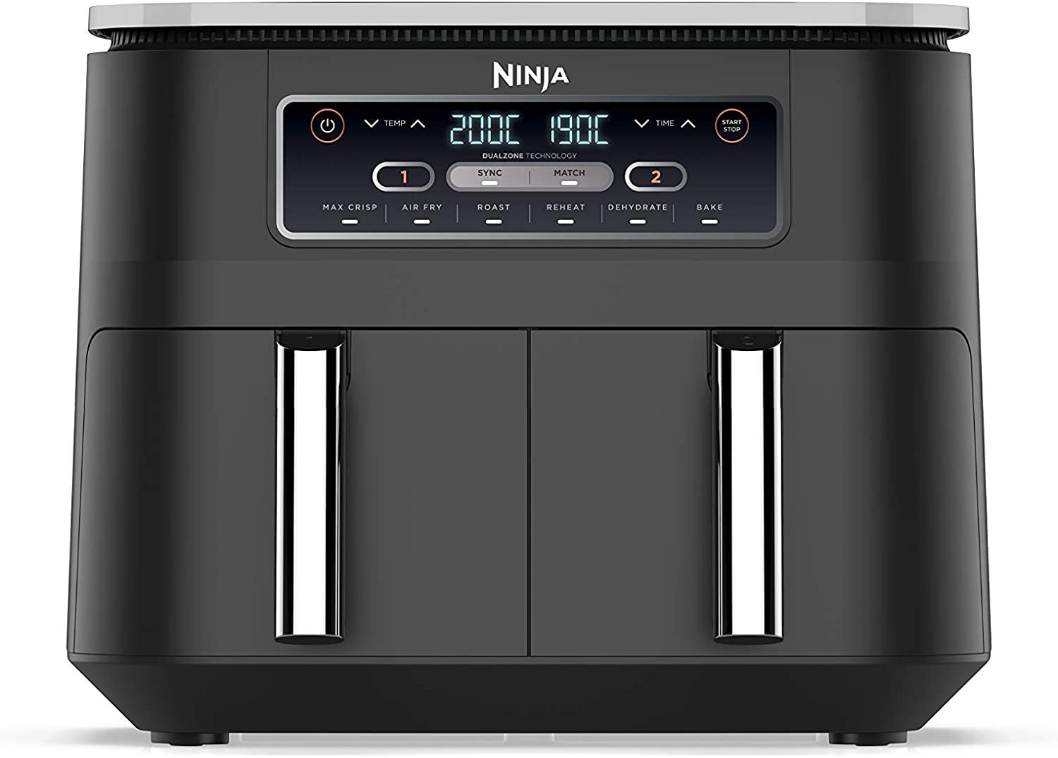 Freidora de aire Ninja Foodi de doble zona AF300UK 7,6 litros negra