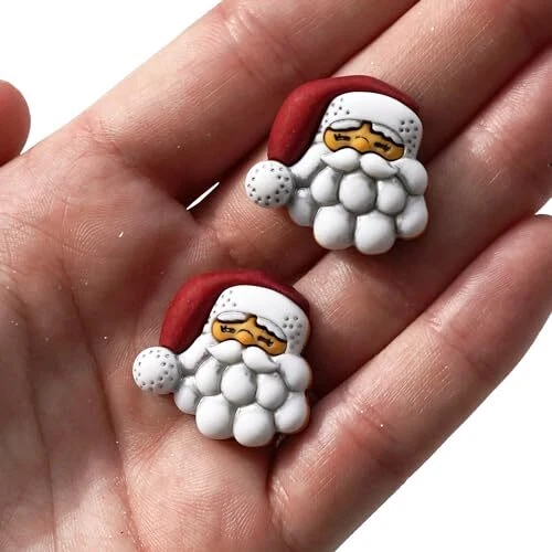 Buttons Galore Christmas Super Value Pack Craft Buttons, Red 50 Pack - Image 4 of 4