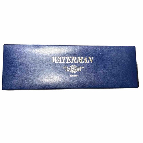 WATERMAN FOUNTAIN PEN With Ideal Case & A Blue A.W Marquis Pen From W. Germany - Picture 12 of 24
