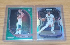 20-21 Prizm Anthony Davis Green Prizm USA Basketball and Silver Prizm 2 card lot