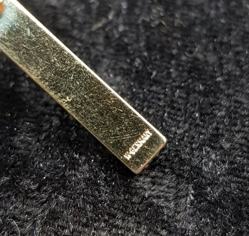 Vintage West German Made Gold Plated Tie Bar Clip - For Gents & Gentleman. - Picture 5 of 8