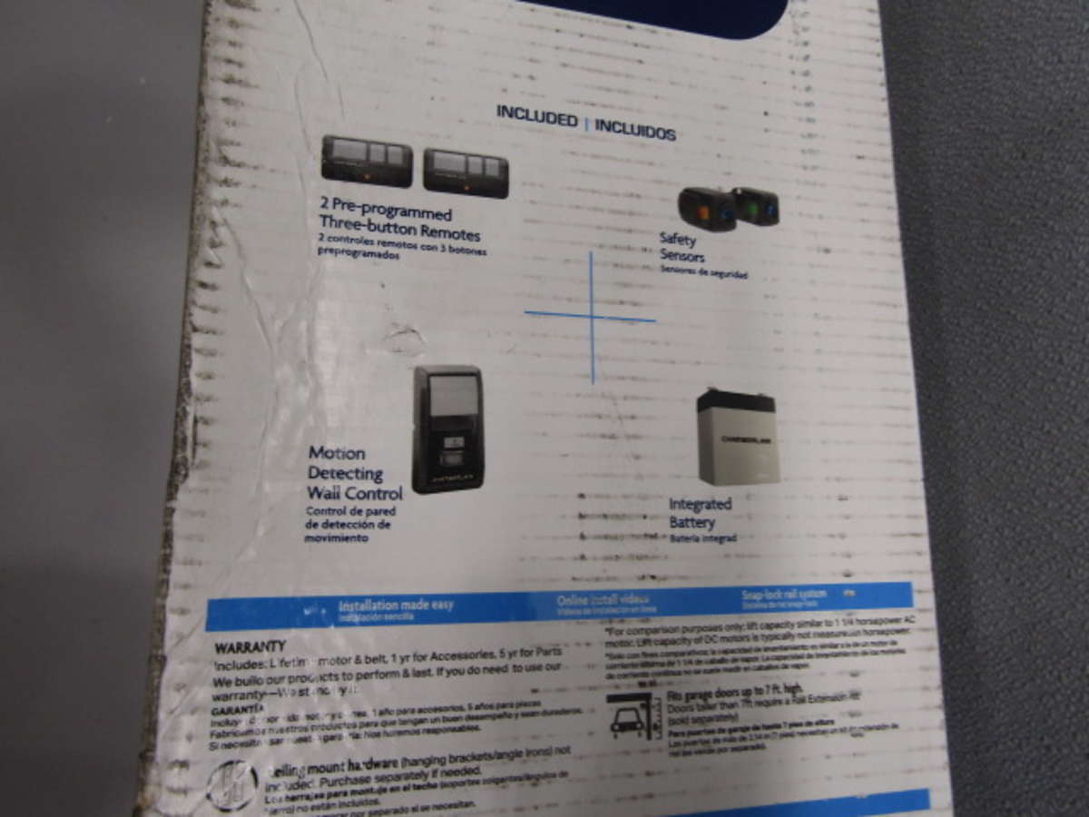 Chamberlain B6713T 11/4 HP LED WiFi Enabled Smart Garage Door