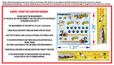 White Toner 1/64 Water Slide Decal Set Tiger Chips For Hot Wheels