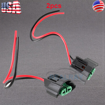 #ad #ad Wire Pigtail Female Y H9 Two Harness Head Light High Beam Socket Connector Plug $8.47
