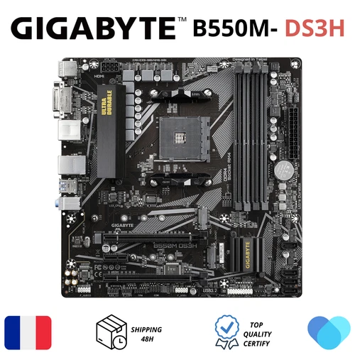 Gigabyte B550M DS3H Ultra Durable AM4 DDR4 Ryzen Carte mère