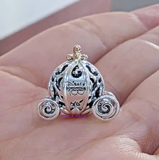 100% PANDORA 792553C01 Disney 100th Anniversary Cinderella's Enchanted Charm