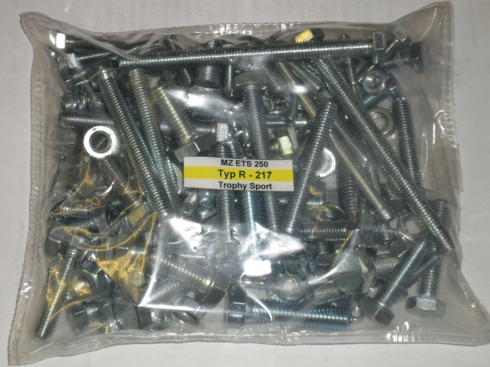 MZ ETS 250 (Trophy Sport) - *214 Rahmen Schrauben Set 217* Normteile Satz NEU - Bild 2 von 2