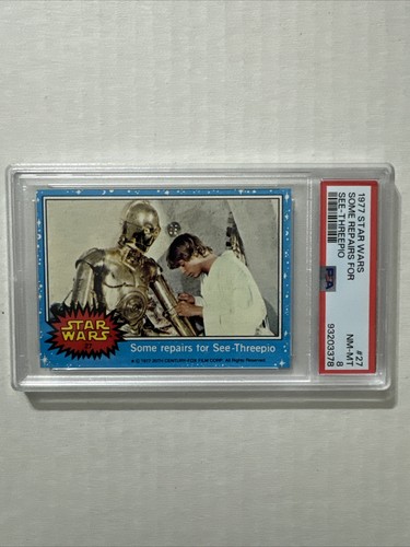 1977 Star Wars #27 PSA 8 Some Repairs For See-Threepio - Picture 3 of 3