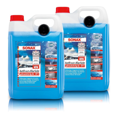 SONAX 2X Frostschutz ANTIFROST & KLARSICHT gebrauchsfertig bis -20°C - 10L