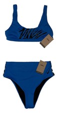 RTLS 96 NIKE WOMENS BLUE 2 PC BIKINI BATHING SUIT SZ M